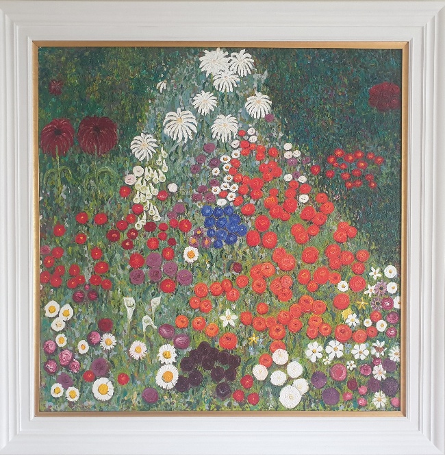 Flower Garden 1. Interpretation of Gustav Klimt