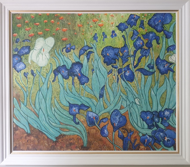 Irises. Interpretation of Van Gogh