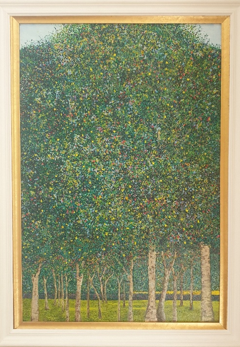 Pear trees. Interpretation of Gustav Klimt