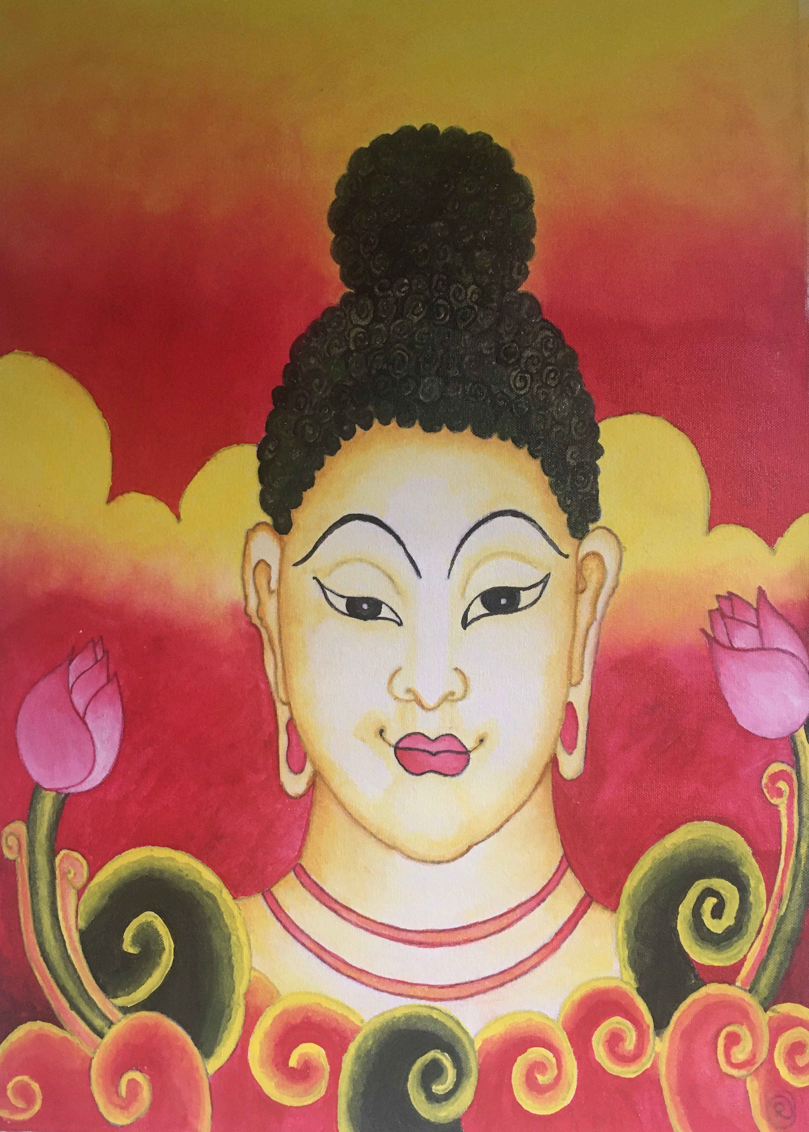 Buddha- Kerala mural