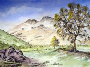 A11GEORGE CALEY (winner) 'Langdale Pikes from Chapel Stile'  by John Simms