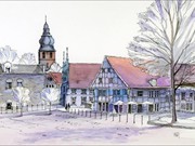a2114 - COMMENDED ' The Market Place,Bad Salzuflen,Germany' by Bob McLaren