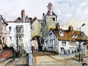 a213 - GEORGE CALEY AWARD (W)  'The Wheatsheaf Inn at Ludlow'  by Alan Pedder