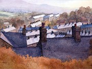 a225 CLARK ART NORTHERN ART AWARD (W) 'Sunshine and Slate Roofs' by Mike Raithby