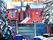 a226 CLARK ART NORTHERN ART AWARD (RU) 'Snowy Bin Day' by Jane Fraser