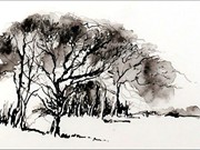 S20246) GEORGE CALEY AWORD WINNER  'Trees, Yorkshire Dales' by Jane Onraita